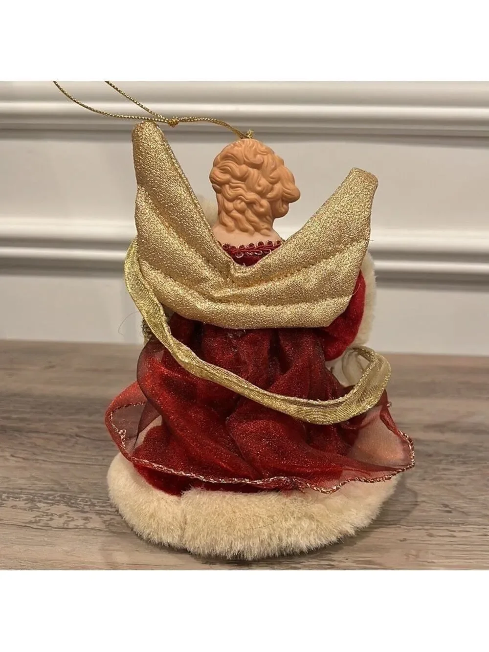 Vintage Porcelain Ceramic Angel Ornaments Bundle of 2